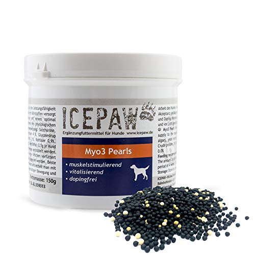 ICEPAW Myo3 Pearls -Muskelaufbau bei Hunden, besonders für Turnierhunde geeignet 1 x 150g von ICEPAW by Michael Tetzner