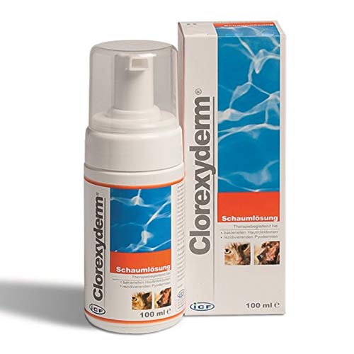 Clorexyderm Schaumlösung 100ml für Hunde und Katzen zur Hautreinigung von Livisto von ICF