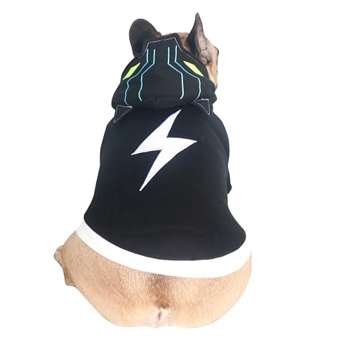 iChoue Black Panther Kostüme Hoodies für Französische Bulldoggen, Mops, Englische Bulldoggen, halten Sie Ihre Hunde warm und stilvoll. Fügen Sie Spaß in den Kleiderschrank Ihres Haustieres hinzu, iChoue Black Panther Kostüme Hoodies für Französische Bulldoggen, Mops, Englische Bulldoggen, halten Sie Ihre Hunde warm und stilvoll. Fügen Sie Spaß in den Kleiderschrank Ihres Haustieres hinzu, von ICHOUE