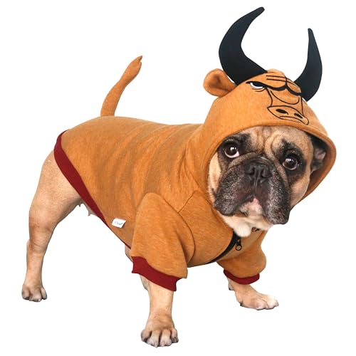 iChoue I am a French Bulldog Buffalo Bull Wintermantel Kleidung Hoodies Kostüme für mittelgroße Hunde kaltes Wetter Frenchie English Pug Pitbull Boston Terrier - Braun, Größe L iChoue I am a French Bulldog Buffalo Bull Wintermantel Kleidung Hoodies Kostüme für mittelgroße Hunde kaltes Wetter Frenchie English Pug Pitbull Boston Terrier - Braun, Größe L von ICHOUE