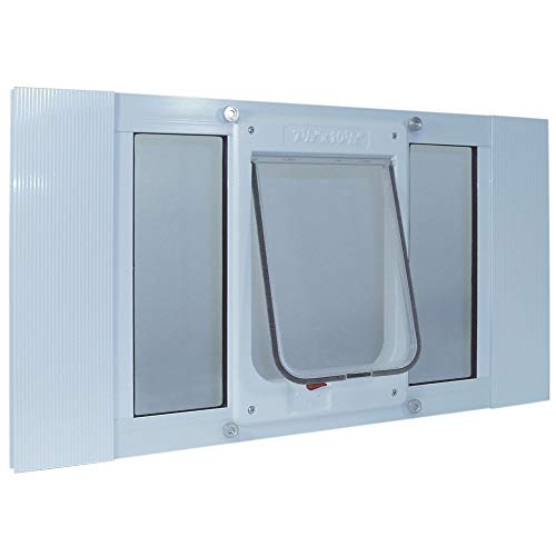 Ideal Pet Products Aluminium-Fenstertür, verstellbare Breite von 58,4 cm bis 71,1 cm, Chubby Kat, 19,1 x 26,7 cm, Klappengröße, Weiß Ideal Pet Products Aluminium-Fenstertür, verstellbare Breite von 58,4 cm bis 71,1 cm, Chubby Kat, 19,1 x 26,7 cm, Klappengröße, Weiß von IDEAL PET PRODUCTS SINCE 1979