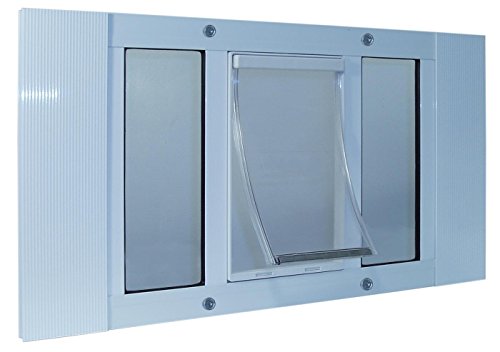 Ideal Pet Products Haustiertür, Aluminium, verstellbar, für Fensterbreite von 68,6 cm bis 81,3 cm, 17,8 x 29,8 cm, Klappengröße, Weiß Ideal Pet Products Haustiertür, Aluminium, verstellbar, für Fensterbreite von 68,6 cm bis 81,3 cm, 17,8 x 29,8 cm, Klappengröße, Weiß von IDEAL PET PRODUCTS SINCE 1979