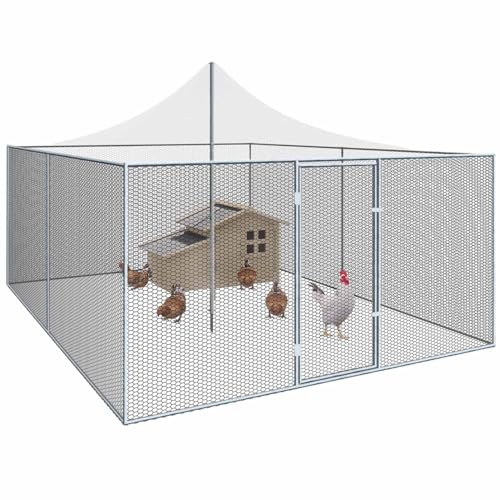 IDMarket - Voliere 12 m² Gehege Hühnerstall 3 x 4 m Laufgitter Dach Netz Stahl verzinkt IDMarket - Voliere 12 m² Gehege Hühnerstall 3 x 4 m Laufgitter Dach Netz Stahl verzinkt von IDMarket