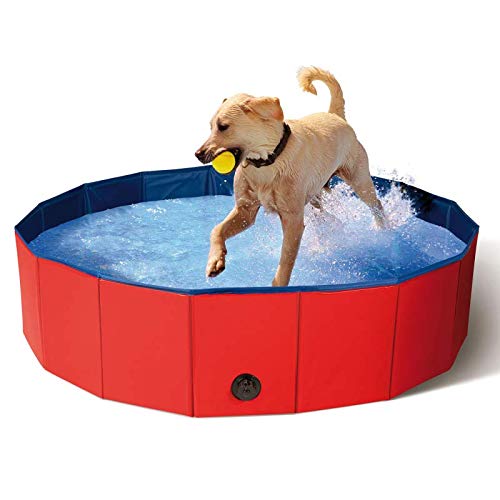 IDMarket – faltbarer XXL-Pool für Hunde, Badewanne 120 x 30 cm von IDMarket
