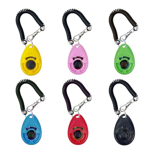 IDNVFY 6 Haustier Trainer, Hundetraining-Hilfswerkzeuge, Hundetraining-Clicker, Haustierversorgungen (Mehrfarben). von IDNVFY