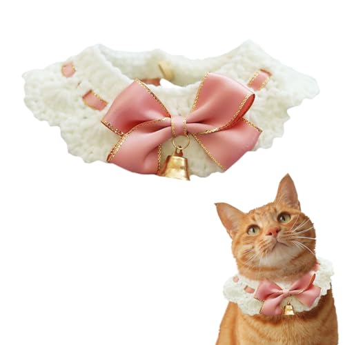 IDOLPET Weihnachtliches Katzen- und Hundehalsband mit Fliege, Glocke, handgefertigt, Stricken, Weihnachten, Urlaub, Katze, Haustier, Bandana, Krawatte, Kostüm, Outfit für Katze, Kätzchen, Welpen, IDOLPET Weihnachtliches Katzen- und Hundehalsband mit Fliege, Glocke, handgefertigt, Stricken, Weihnachten, Urlaub, Katze, Haustier, Bandana, Krawatte, Kostüm, Outfit für Katze, Kätzchen, Welpen, von IDOLPET