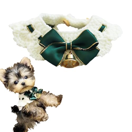 IDOLPET Weihnachtliches Katzen- und Hundehalsband mit Fliege, Glocke, handgefertigt, Stricken, Weihnachten, Urlaub, Katze, Haustier, Bandana, Krawatte, Kostüm, Outfit für Katze, Kätzchen, Welpen, IDOLPET Weihnachtliches Katzen- und Hundehalsband mit Fliege, Glocke, handgefertigt, Stricken, Weihnachten, Urlaub, Katze, Haustier, Bandana, Krawatte, Kostüm, Outfit für Katze, Kätzchen, Welpen, von IDOLPET
