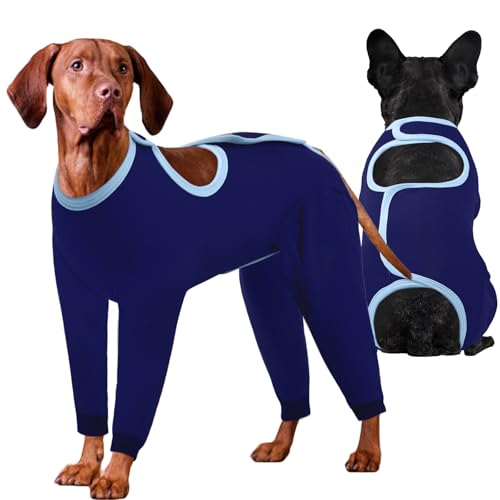 IDOMIK Genesungsanzug für Hunde nach Operationen, langärmeliger chirurgischer Einteiler für Operationen, weich, atmungsaktiv, Haustier-Pyjama, kein Ausfallen, verstellbarer Body verhindert Lecken von IDOMIK Genesungsanzug für Hunde nach Operationen, langärmeliger chirurgischer Einteiler für Operationen, weich, atmungsaktiv, Haustier-Pyjama, kein Ausfallen, verstellbarer Body verhindert Lecken von von IDOMIK