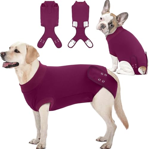 IDOMIK Hunde-Genesungsanzug für weibliche Spay – verstellbarer Einteiler für Hunde nach Operationen, gegen Lecken, für männliche und weibliche Hunde, weiche Bauch-Wundbandage und IDOMIK Hunde-Genesungsanzug für weibliche Spay – verstellbarer Einteiler für Hunde nach Operationen, gegen Lecken, für männliche und weibliche Hunde, weiche Bauch-Wundbandage und von IDOMIK