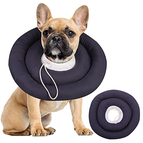 IDOMIK Hunde-Genesungshalsband, wasserdicht, weich, nach Operationen, bequem, schützend, verstellbar, für Hunde und Katzen, sichere Alternative UFO-Kegelhalsband, Anti-Leck-Wunden von IDOMIK