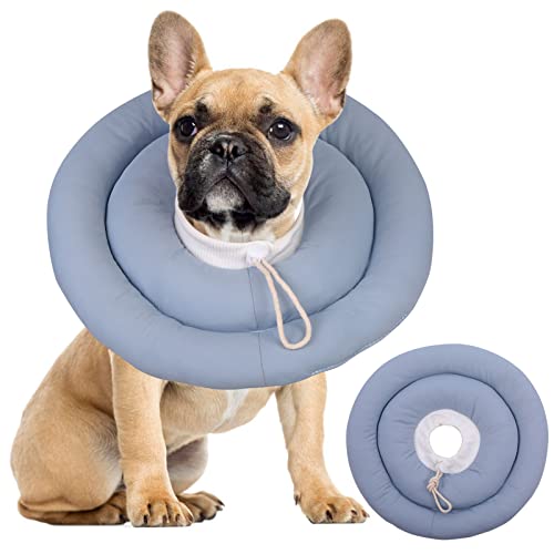 IDOMIK Hunde-Genesungshalsband, wasserdicht, weicher Hundekegel nach Operationen, bequem, schützend, elisabethanisches Halsband, Alternative für Hunde und Katzen, Verstellbarer Hundehals, von IDOMIK