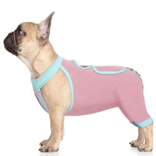 IDOMIK Hunde-Genesungsmanschette für Hinterbeine, Hunde-Genesungsanzug für weibliche Kastanien, Hundebeinmanschette gegen Lecken der Hinterbeine, lange Ärmel, Wundschutz, Einteiler für Hunde von IDOMIK