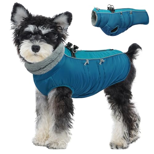 IDOMIK Warmer Hundemantel mit integriertem Geschirr – Wintermantel, Kaltwetterjacke, wasserdicht, dickes Fleece, winddichte Schneejacke für kleine, mittelgroße und große Hunde IDOMIK Warmer Hundemantel mit integriertem Geschirr – Wintermantel, Kaltwetterjacke, wasserdicht, dickes Fleece, winddichte Schneejacke für kleine, mittelgroße und große Hunde von IDOMIK