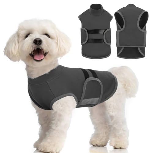 IECOii Angstmantel für Hunde, bequeme Hunde-Angstjacke, beruhigende, leichte Wickelweste, verstellbares Wickel- und Angstjacke, Hemd für ängstliche Haustiere, beruhigend, Komfort bei Gewitter IECOii Angstmantel für Hunde, bequeme Hunde-Angstjacke, beruhigende, leichte Wickelweste, verstellbares Wickel- und Angstjacke, Hemd für ängstliche Haustiere, beruhigend, Komfort bei Gewitter von IECOii