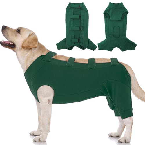 IECOii Haustier-Chirurgie-Anzug, atmungsaktiver Hunde-Body mit E-Halsband und Kegel, alternativer chirurgischer Anzug nach kastriertem/kastriertem Tragen, Genesungsanzug für Hunde, männliche und IECOii Haustier-Chirurgie-Anzug, atmungsaktiver Hunde-Body mit E-Halsband und Kegel, alternativer chirurgischer Anzug nach kastriertem/kastriertem Tragen, Genesungsanzug für Hunde, männliche und von IECOii