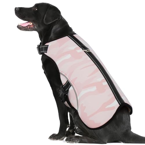 IECOii Hund Kühlweste Harness XXL, Sommer Kühljacke für Haustier,Hund Kühlmantel mit verstellbaren Riemen und D-Ring,Große HundKühlweste für Spaziergänge im Freien Jagd Training (Rosa-XXL) von IECOii