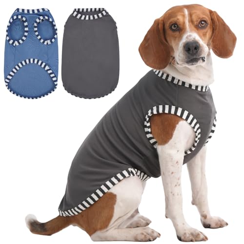 IECOii Hunde-T-Shirts für große Hunde, 2er-Pack, Hunde-Shirt, Weste, leicht, dehnbar, Hunde-T-Shirt für große Hunde, Mädchen, Jungen, XL-Sommer-T-Shirts für Hunde, große Größe, Haustier-T-Shirt für von IECOii