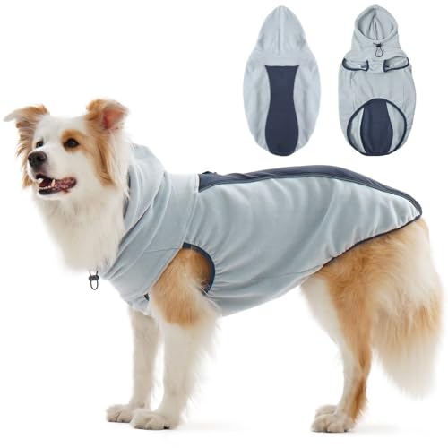 IECOii Hundemantel, Wintermantel, kuschelig, Polarfleece, Hundemantel, Overall mit Reißverschluss, verstellbar, Winddicht von IECOii