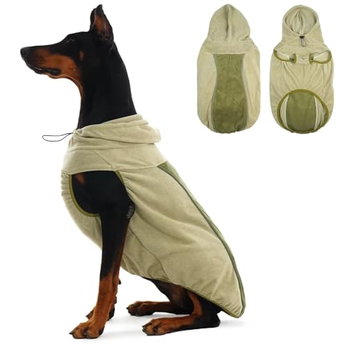 IECOii Hundemantel, Wintermantel, kuschelig, Polarfleece, Hundemantel, Overall mit Reißverschluss, verstellbar, Winddicht IECOii Hundemantel, Wintermantel, kuschelig, Polarfleece, Hundemantel, Overall mit Reißverschluss, verstellbar, Winddicht von IECOii