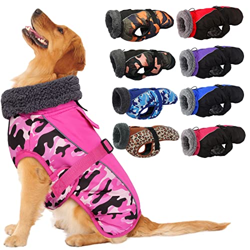 IECOii Hundemantel Winter,Warme Fleece Rollkragen Hundejacke,Wasserdicht Winterjacken Wintermäntel für Hunde,Reflektierend Verstellbar Kaltes Wetter Hundekleidung für Kleine Mittelgroße Grosse Hunde IECOii Hundemantel Winter,Warme Fleece Rollkragen Hundejacke,Wasserdicht Winterjacken Wintermäntel für Hunde,Reflektierend Verstellbar Kaltes Wetter Hundekleidung für Kleine Mittelgroße Grosse Hunde von IECOii