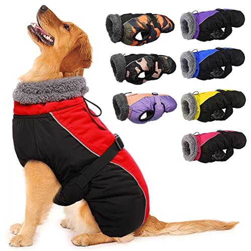 IECOii Hundemantel Winter,Warme Fleece Rollkragen Hundejacke,Wasserdicht Winterjacken Wintermäntel für Hunde,Reflektierend Verstellbar Kaltes Wetter Hundekleidung für Kleine Mittelgroße Grosse Hunde IECOii Hundemantel Winter,Warme Fleece Rollkragen Hundejacke,Wasserdicht Winterjacken Wintermäntel für Hunde,Reflektierend Verstellbar Kaltes Wetter Hundekleidung für Kleine Mittelgroße Grosse Hunde von IECOii