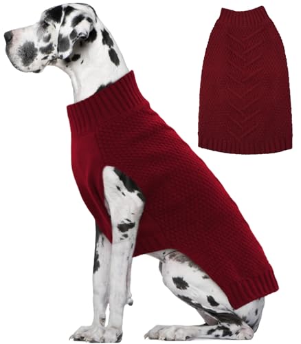 IECOii Hundepullover, Weihnachten Sweater, Warmer Pullover für Mittelgroße, Große und Extra Große Hunde, Fleece Hundemantel, Wintermantel, Kleidung, Sweatshirt IECOii Hundepullover, Weihnachten Sweater, Warmer Pullover für Mittelgroße, Große und Extra Große Hunde, Fleece Hundemantel, Wintermantel, Kleidung, Sweatshirt von IECOii