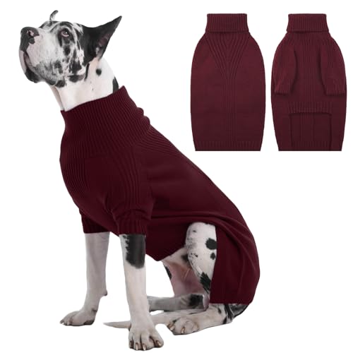 IECOii Hundepullover,Sweater für Hunde,Hundepullover für Kleine Mittelgroße große Hunde,Warm Rollkragen Hunde Pullover,Winter Hundebekleidung for Französische Bulldogge,Labrador,Deutscher Schäferhund IECOii Hundepullover,Sweater für Hunde,Hundepullover für Kleine Mittelgroße große Hunde,Warm Rollkragen Hunde Pullover,Winter Hundebekleidung for Französische Bulldogge,Labrador,Deutscher Schäferhund von IECOii