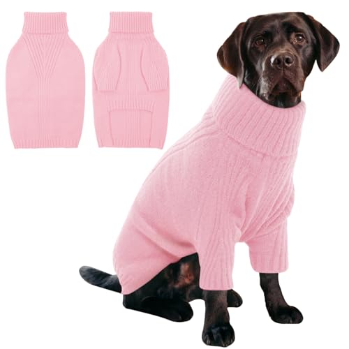 IECOii Hundepullover, Sweater für Kleine Mittelgroße Große Hunde, Warm Rollkragen Pullover, Winter Hundebekleidung für Französische Bulldogge, Labrador, Deutscher Schäferhund IECOii Hundepullover, Sweater für Kleine Mittelgroße Große Hunde, Warm Rollkragen Pullover, Winter Hundebekleidung für Französische Bulldogge, Labrador, Deutscher Schäferhund von IECOii
