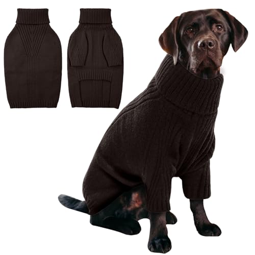 IECOii Hundepullover,Sweater für Hunde,Hundepullover für Kleine Mittelgroße große Hunde,Warm Rollkragen Hunde Pullover,Winter Hundebekleidung for Französische Bulldogge,Labrador,Deutscher Schäferhund IECOii Hundepullover,Sweater für Hunde,Hundepullover für Kleine Mittelgroße große Hunde,Warm Rollkragen Hunde Pullover,Winter Hundebekleidung for Französische Bulldogge,Labrador,Deutscher Schäferhund von IECOii