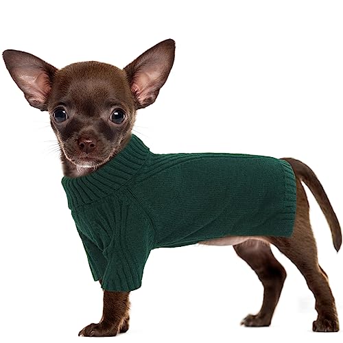 IECOii Hundepullover, Sweater für Kleine Mittelgroße Große Hunde, Warmer Rollkragen, Winter Hundebekleidung für Katzen, Chihuahua, Französische Bulldogge, Labrador von IECOii