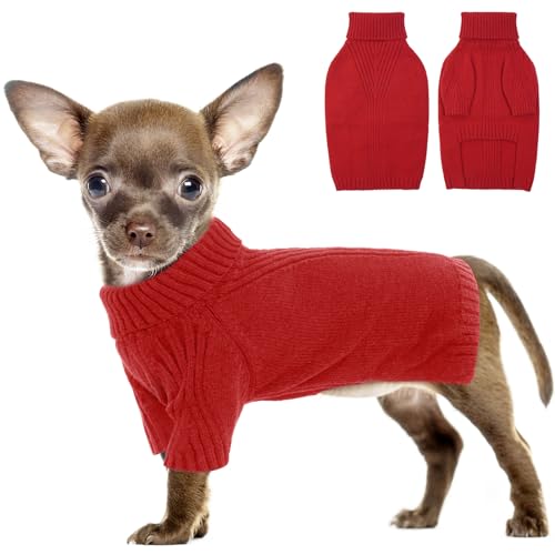IECOii Hundepullover,Sweater für Hunde,Hundepullover für Kleine Mittelgroße große Hunde,Warmer Rollkragen Hunde Pullover,Winter Hundebekleidung for Katzen,Chihuahua,Französische Bulldogge,Labrador IECOii Hundepullover,Sweater für Hunde,Hundepullover für Kleine Mittelgroße große Hunde,Warmer Rollkragen Hunde Pullover,Winter Hundebekleidung for Katzen,Chihuahua,Französische Bulldogge,Labrador von IECOii