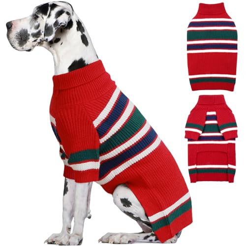 IECOii Hundepullover in Extragröße XXXXL für Extra Große Rassen, Gestrickt für Große Hunde Jungen Mädchen, Outfits für Kaltes Wetter, Dobermann, Deutsche Dogge, 4XL IECOii Hundepullover in Extragröße XXXXL für Extra Große Rassen, Gestrickt für Große Hunde Jungen Mädchen, Outfits für Kaltes Wetter, Dobermann, Deutsche Dogge, 4XL von IECOii