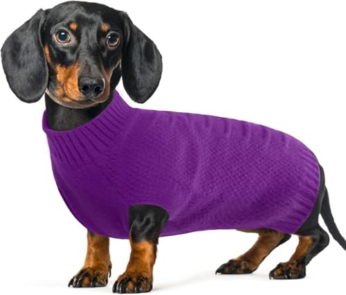 IECOii Jumper Für Hunde,Warm Fleece-Hundepullover Für Mittelgroße Hunde,HundPullover Fleece,Winter Hundemantel,Kleine Mittlere Hund Pullover Für Weihnachts Outfits,Dachshund Pullover,Lila,M IECOii Jumper Für Hunde,Warm Fleece-Hundepullover Für Mittelgroße Hunde,HundPullover Fleece,Winter Hundemantel,Kleine Mittlere Hund Pullover Für Weihnachts Outfits,Dachshund Pullover,Lila,M von IECOii