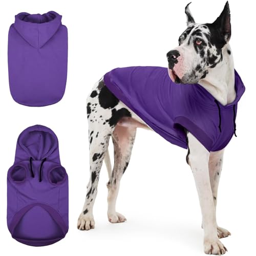 IECOii Kapuzenpullis für Hunde – Hunde-Pullover mit Kapuze,Dog Hoodie Sweatshirt, Weiche Haustier-Kleidung für Frühling & Herbst | Hundepullover von IECOii
