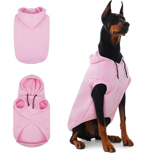 IECOii Kapuzenpullis für Hunde – Hunde-Pullover mit Kapuze,Dog Hoodie Sweatshirt, Weiche Haustier-Kleidung für Frühling & Herbst | Hundepullover von IECOii