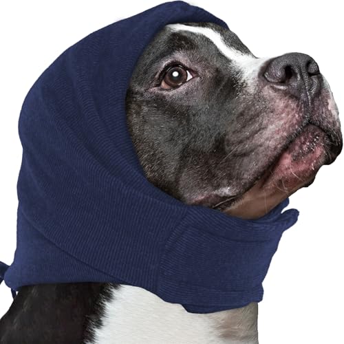 IECOii Soft Dog Calming Hoodie Anxiety Relief Dog Ear Muffs Noise Protection Dog Ear Wrap Hematoma Fireworks Dog Ear Cover for Bath Blow Drying Dog Head Cover Noise Cancelling Sleep Help Headband von IECOii