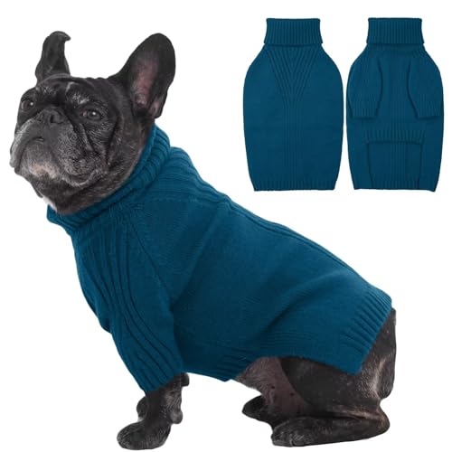 IECOii Hundepullover,Dehnbarer Sweater für Hunde,Fleece Pullover Hund,Ultra weiche Hundepullover Fleece,Herbst Winter Warmer Hundestrickpullover Kleine Hunde Rollkragen Strickpullover Sweatshirt,L IECOii Hundepullover,Dehnbarer Sweater für Hunde,Fleece Pullover Hund,Ultra weiche Hundepullover Fleece,Herbst Winter Warmer Hundestrickpullover Kleine Hunde Rollkragen Strickpullover Sweatshirt,L von IECOii