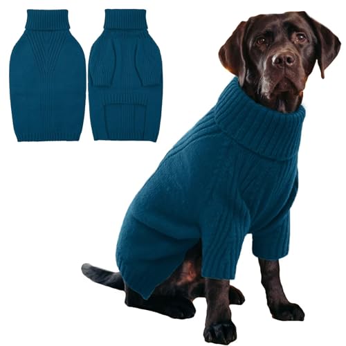IECOii Hundepullover,Sweater für Hunde,Hundepullover für Kleine Mittelgroße große Hunde,Warmer Rollkragen Haustier Pullover,Weihnachten Winter Hundebekleidung,Strickpullover Grosse Haustier,2XL IECOii Hundepullover,Sweater für Hunde,Hundepullover für Kleine Mittelgroße große Hunde,Warmer Rollkragen Haustier Pullover,Weihnachten Winter Hundebekleidung,Strickpullover Grosse Haustier,2XL von IECOii