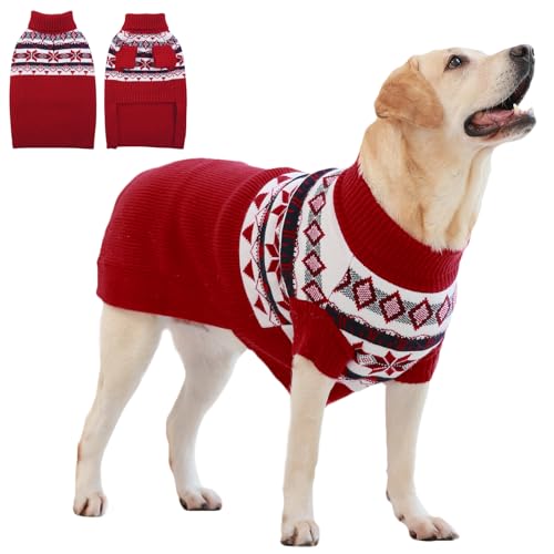 IECOii XXX Dog Sweater Hundepullover,Extra GroßEr Hundepullover FüR GroßE Hunde MäDchen Junge,Gestrickter Warmer Hunde-Rollkragenpullover FüR Halloween Weihnachts Outfit FüR Labrador,XXX-Large IECOii XXX Dog Sweater Hundepullover,Extra GroßEr Hundepullover FüR GroßE Hunde MäDchen Junge,Gestrickter Warmer Hunde-Rollkragenpullover FüR Halloween Weihnachts Outfit FüR Labrador,XXX-Large von IECOii