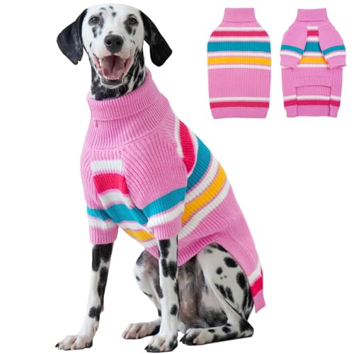 IECOii XL Hundepullover für Große Hunde, Rüden und Hündinnen - Süße Weihnachts-Winterkleidung, Warmer Winterpullover für Corgis, Beagle, XL von IECOii