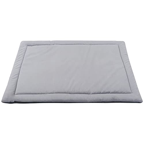 IEUUMLER Hundematte, Hundekissen Weiche und warme Hundebett Rutschfestem Waschbar Haustiermatratze Plüsch Wärmehundematte für Hunde und Katzen FC004 (74 * 53cm, Light Grey) von IEUUMLER