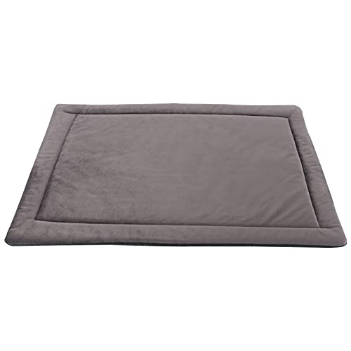 IEUUMLER Hundematte, Hundekissen Weiche und warme Hundebett Rutschfestem Waschbar Haustiermatratze Plüsch Wärmehundematte für Hunde und Katzen FC004 (74 * 53cm, Light Brown) von IEUUMLER