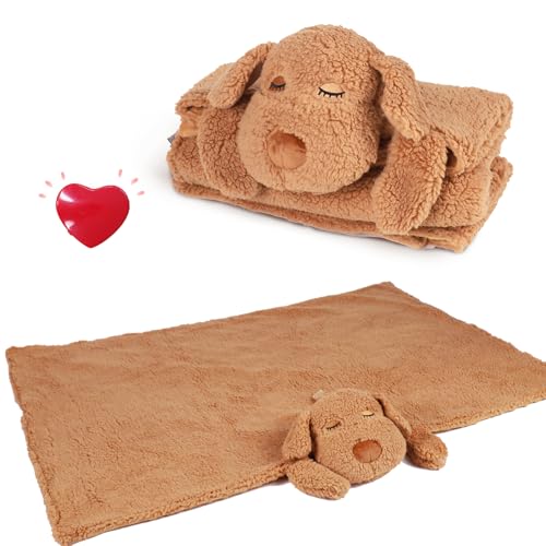 IFOYO Heartbeat Welpendecke, Stofftier für Hunde, Angstlinderung, Beruhigungshilfe, Kistentraining, Schlafhilfe, Cuddle Buddy von IFOYO