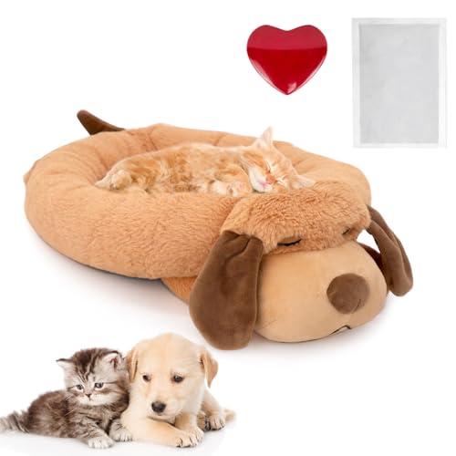 IFOYO Welpen-Herzschlag-Spielzeug, Einschlafhilfe, 45,7 x 33 cm, kleines Hundebett für ängstliche Welpen, Herzschlag, Welpenspielzeug, beruhigendes Spielzeug für Hunde, Haustier-Angstlinderung und IFOYO Welpen-Herzschlag-Spielzeug, Einschlafhilfe, 45,7 x 33 cm, kleines Hundebett für ängstliche Welpen, Herzschlag, Welpenspielzeug, beruhigendes Spielzeug für Hunde, Haustier-Angstlinderung und von IFOYO