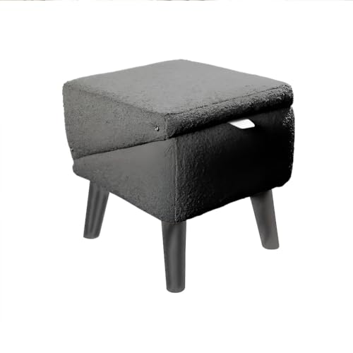 Hundetreppe Klappbar – rutschfeste Hunderampe & Weiche Haustiertreppe, Treppe für Sofa & Bett, Möbeloptik, 35 cm Hoch – Zuhause & Unterwegs für Kleine & Große Hunde, Plüsch, Khaki von IGRARK