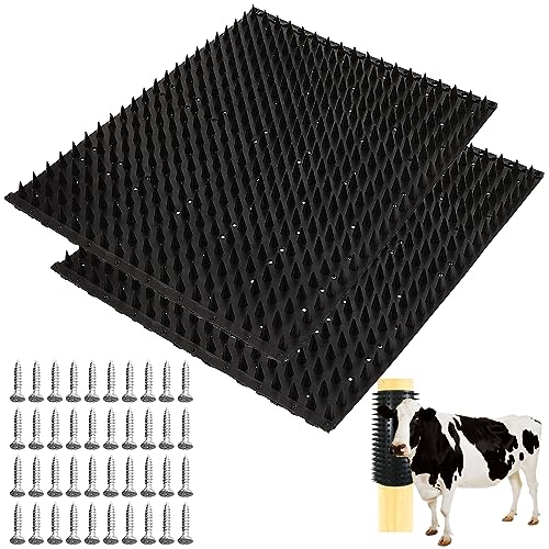 IGTOPS Kratzbaum Für Pferde Und Rinder, 42x33,8cm Kratzbaum für Tiere Juckreiz Pfosten-Pad Für Kuh, Pferd, Ziege, Kratzbrett, Das Perfekte Kratzen (2PCS- 42x33,8cm) von IGTOPS