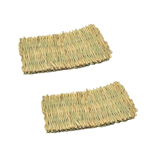 Kleintier Grasmatten,2 Stück Natürliche Grasmatten Tier Kauspielzeug Betten,Kleintier Sicher Essbares Grasmatte Hand Gesponnene Spielzeug Gewebte für Hamster,Kaninchen,Meerschweinchen Igel (20*28cm) Kleintier Grasmatten,2 Stück Natürliche Grasmatten Tier Kauspielzeug Betten,Kleintier Sicher Essbares Grasmatte Hand Gesponnene Spielzeug Gewebte für Hamster,Kaninchen,Meerschweinchen Igel (20*28cm) von IGTOPS