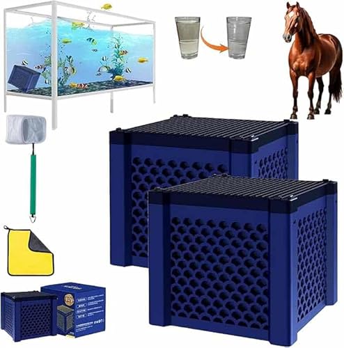 IGYUZJG Eco-Aquarium Wassertrog, Luftreiniger, Würfel 3.0, Aktivkohlefilter, Filtermedien, Filtration und Geruchskontrolle, Waben-Kohlewürfel für Aquarien, Pferdetroge, Teiche und Nutztiertanks (2 IGYUZJG Eco-Aquarium Wassertrog, Luftreiniger, Würfel 3.0, Aktivkohlefilter, Filtermedien, Filtration und Geruchskontrolle, Waben-Kohlewürfel für Aquarien, Pferdetroge, Teiche und Nutztiertanks (2 von IGYUZJG