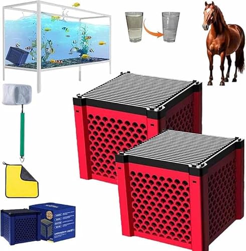IGYUZJG Eco-Aquarium Wassertrog, Luftreiniger, Würfel 3.0, Aktivkohlefilter, Filtermedien, Filtration und Geruchskontrolle, Waben-Kohlewürfel für Aquarien, Pferdetroge, Teiche und Nutztiertanks (2 IGYUZJG Eco-Aquarium Wassertrog, Luftreiniger, Würfel 3.0, Aktivkohlefilter, Filtermedien, Filtration und Geruchskontrolle, Waben-Kohlewürfel für Aquarien, Pferdetroge, Teiche und Nutztiertanks (2 von IGYUZJG
