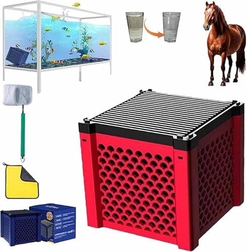 IGYUZJG Eco-Aquarium Wassertrogreiniger, Würfel 3.0, Aktivkohlefilter, Medien, Filtration und Geruchskontrolle, Waben-Kohlewürfel für Aquarien, Pferdetroge, Teiche und Nutztiertanks (1 Stück, rot) IGYUZJG Eco-Aquarium Wassertrogreiniger, Würfel 3.0, Aktivkohlefilter, Medien, Filtration und Geruchskontrolle, Waben-Kohlewürfel für Aquarien, Pferdetroge, Teiche und Nutztiertanks (1 Stück, rot) von IGYUZJG